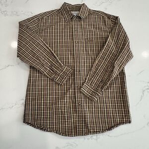Carhartt Plaid Button‎ Down Shirt Men's Medium Long Sleeve Workwear Y2K Pocket